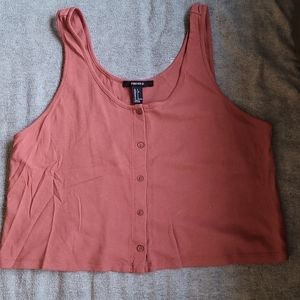 Crop tank top Burgundy color